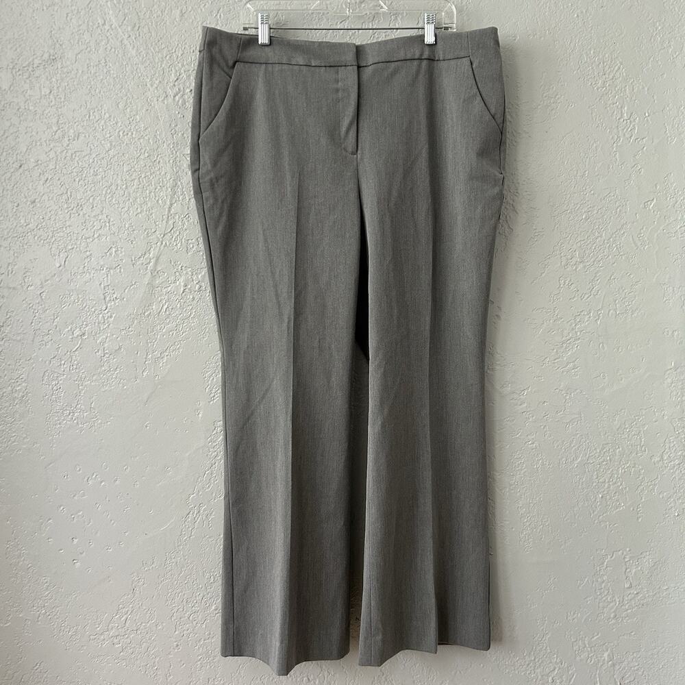 Chico's So Slimming Trouser Pants Women's 16 (3S) Gray Stretch Classic Career